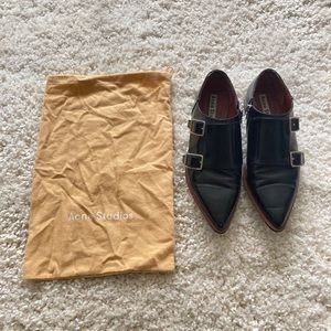ACNE monk strap loafers